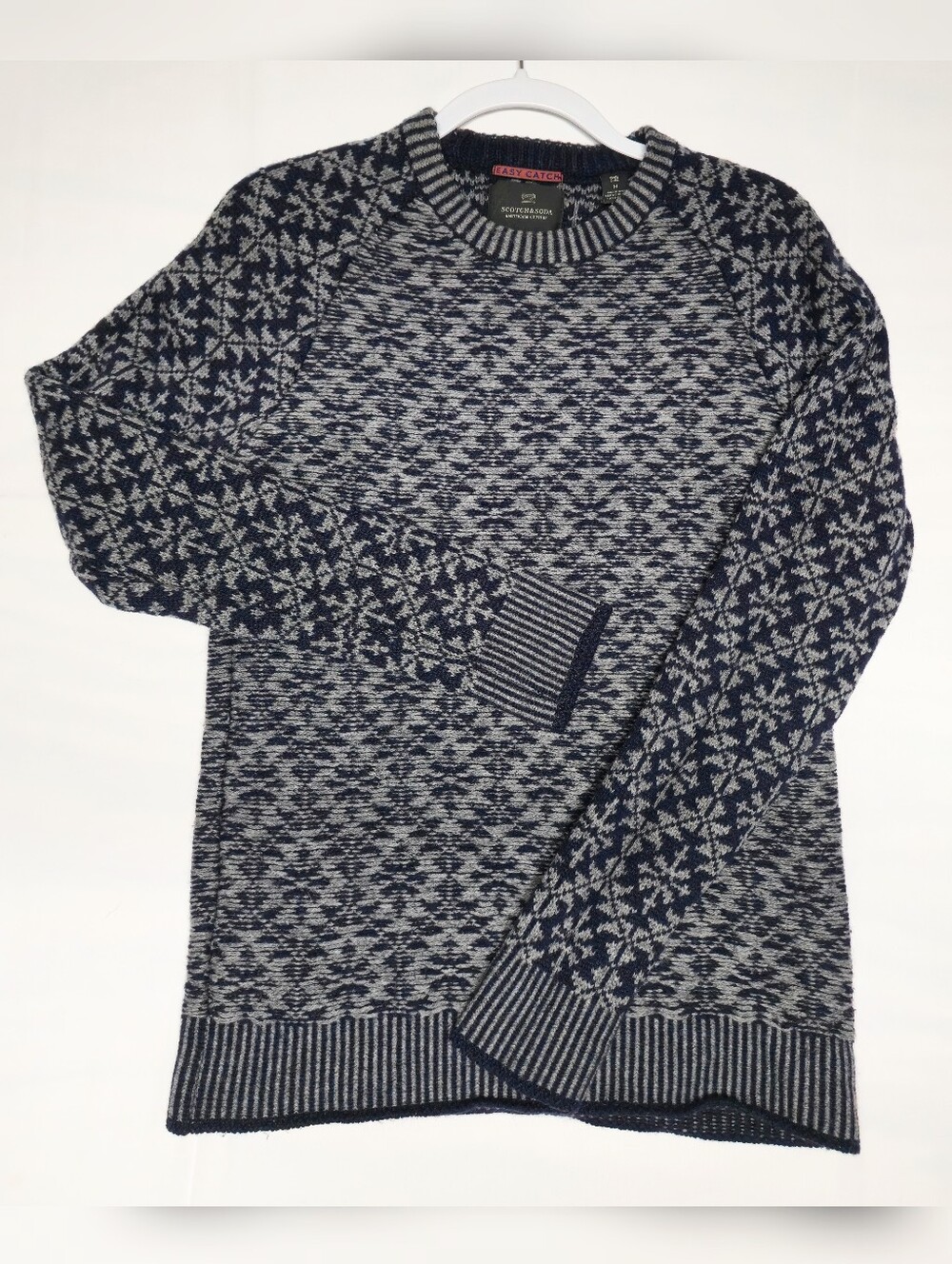 Scotch & Soda Amsterdam Couture Fair Isle Wool Blend Crewneck Sweater